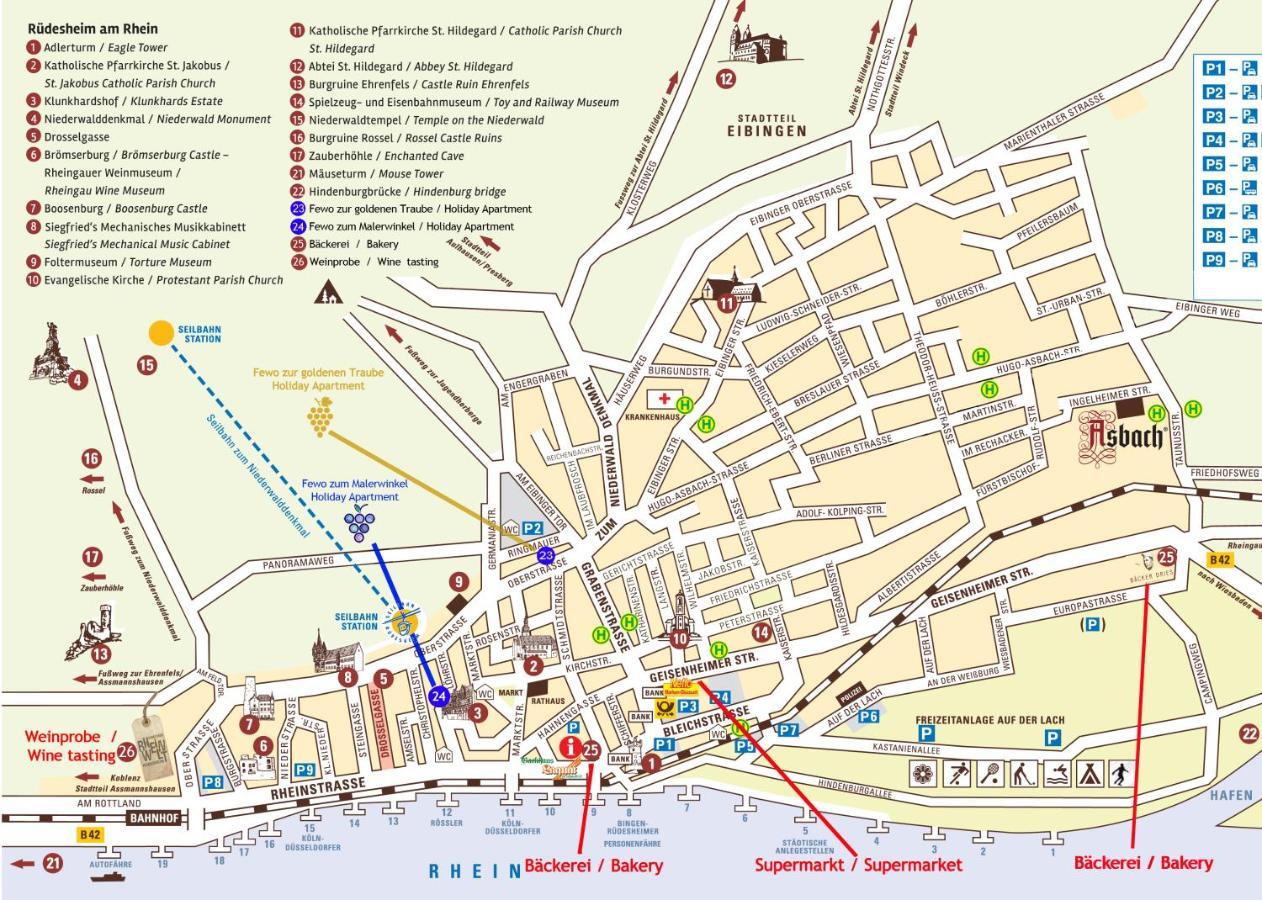 Fewo Zur Goldenen Traube Rüdesheim nad Renem Zewnętrze zdjęcie